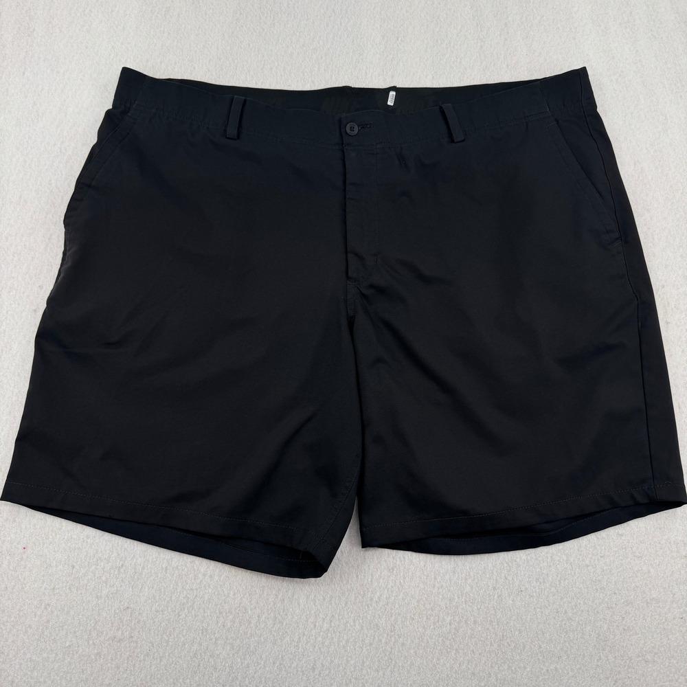 Nike Golf Dri-FIT Shorts Mens 46 Black Standard Fit 9" Inseam Athleisure Preppy